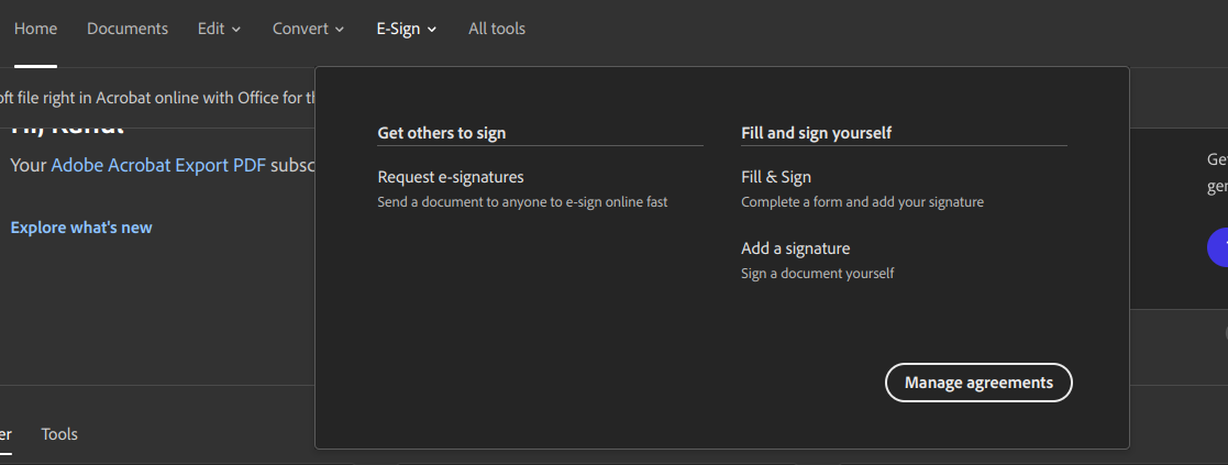 adobe acrobat fill and sign