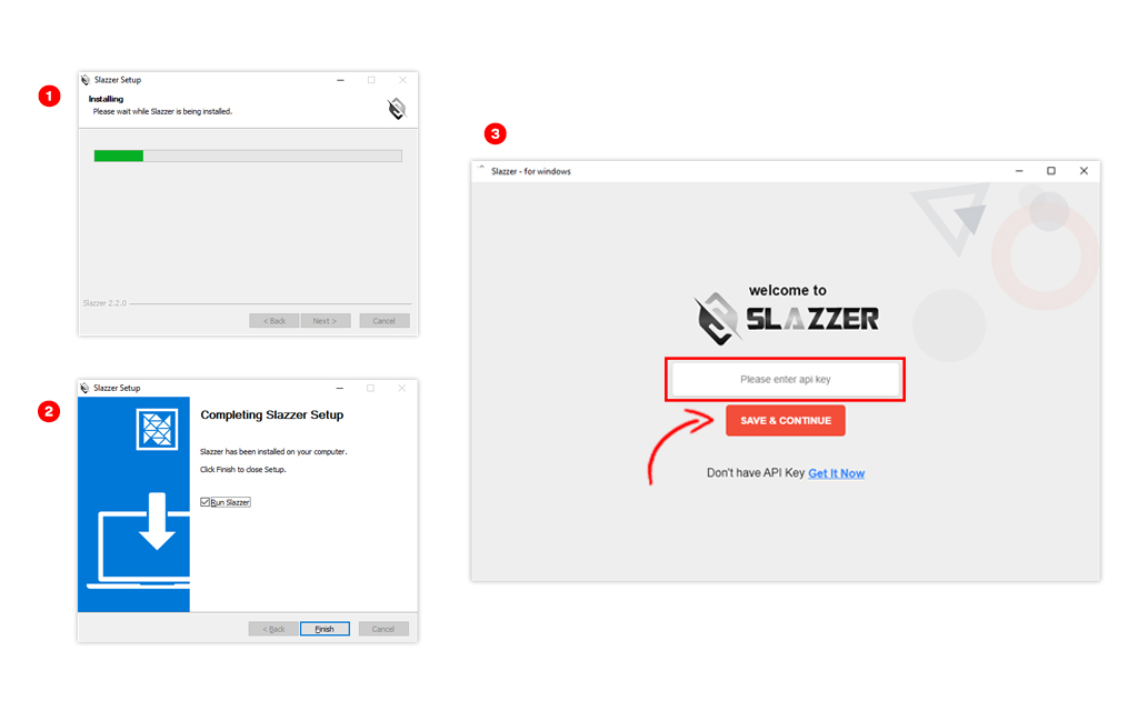 slazzer desktop installation procedure